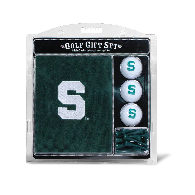 Michigan State Spartans Golf Gift Set with Embroidered Towel