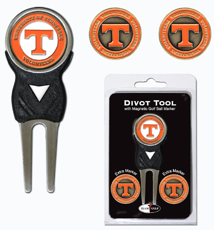 Tennessee Volunteers Golf Divot Tool with 3 Markers