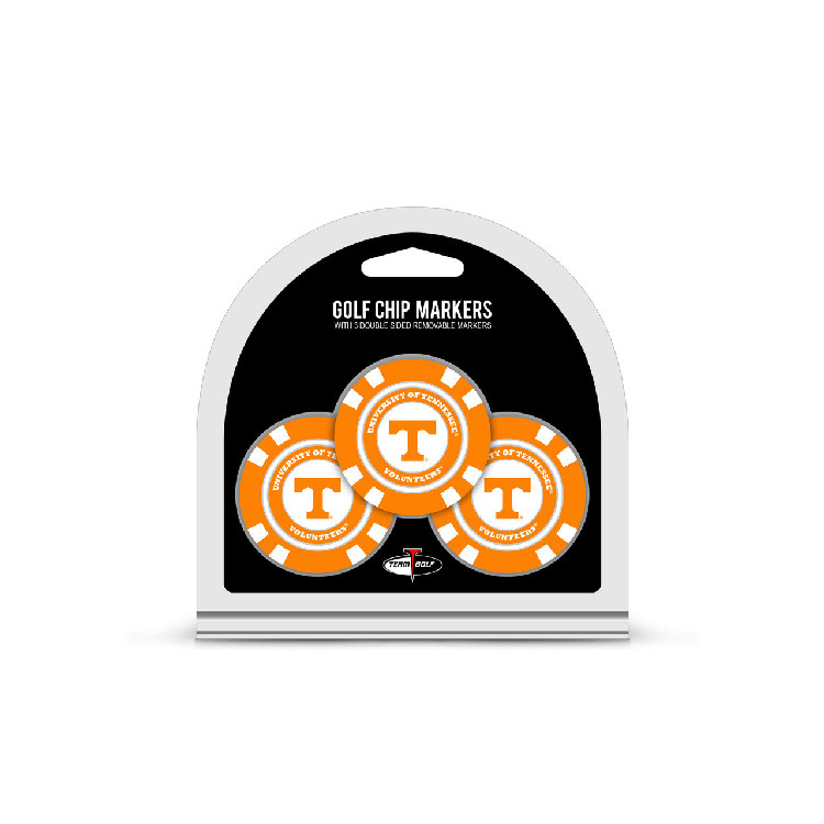 Tennessee Volunteers Golf Chip with Marker 3 Pack