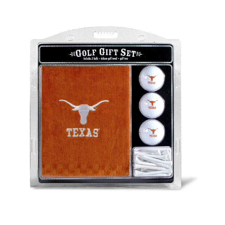 Texas Longhorns Golf Gift Set with Embroidered Towel