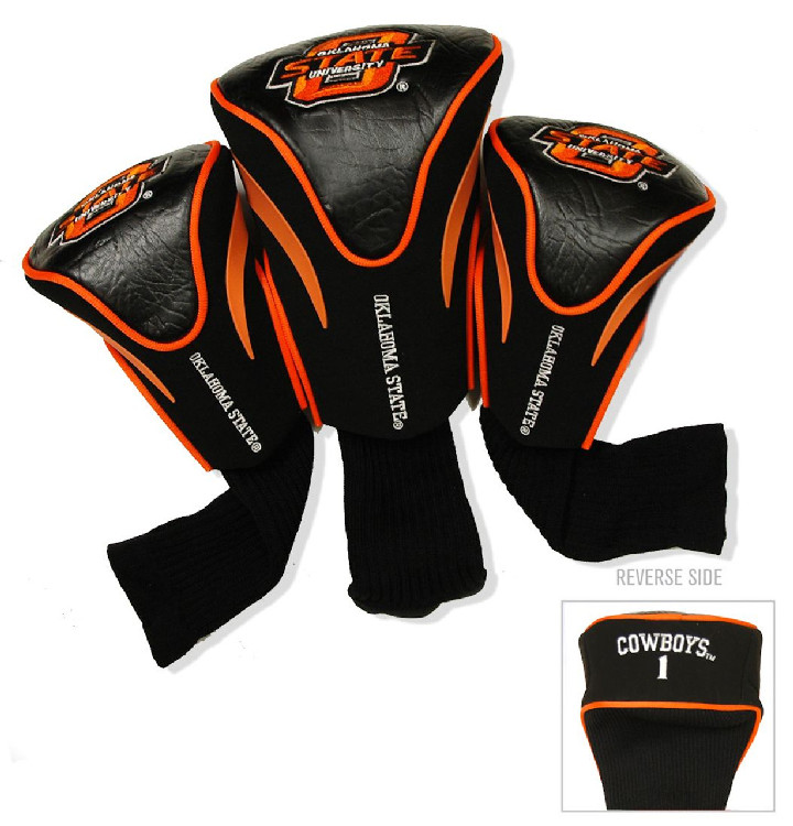 Oklahoma State Cowboys Golf Club 3 Piece Contour Headcover Set