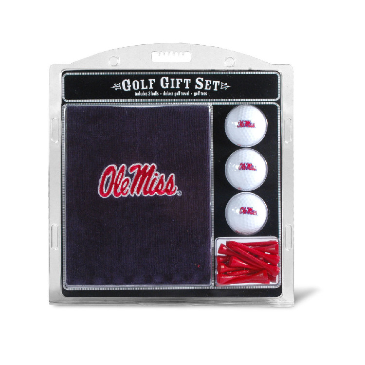 Mississippi Rebels Golf Gift Set with Embroidered Towel