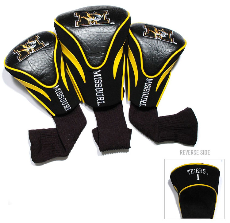 Missouri Tigers Golf Club 3 Piece Contour Headcover Set