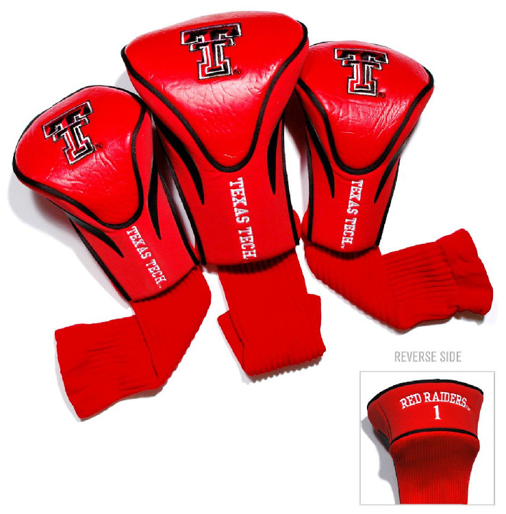 Texas Tech Red Raiders Golf Club 3 Piece Contour Headcover Set