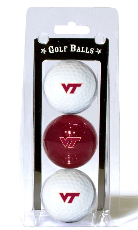 Virginia Tech Hokies 3 Pack of Golf Balls