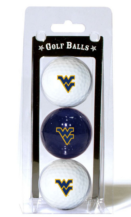 West Virginia Mountaineers 3 Pack of Golf Balls