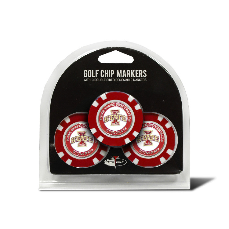 Iowa State Cyclones Golf Chip with Marker 3 Pack