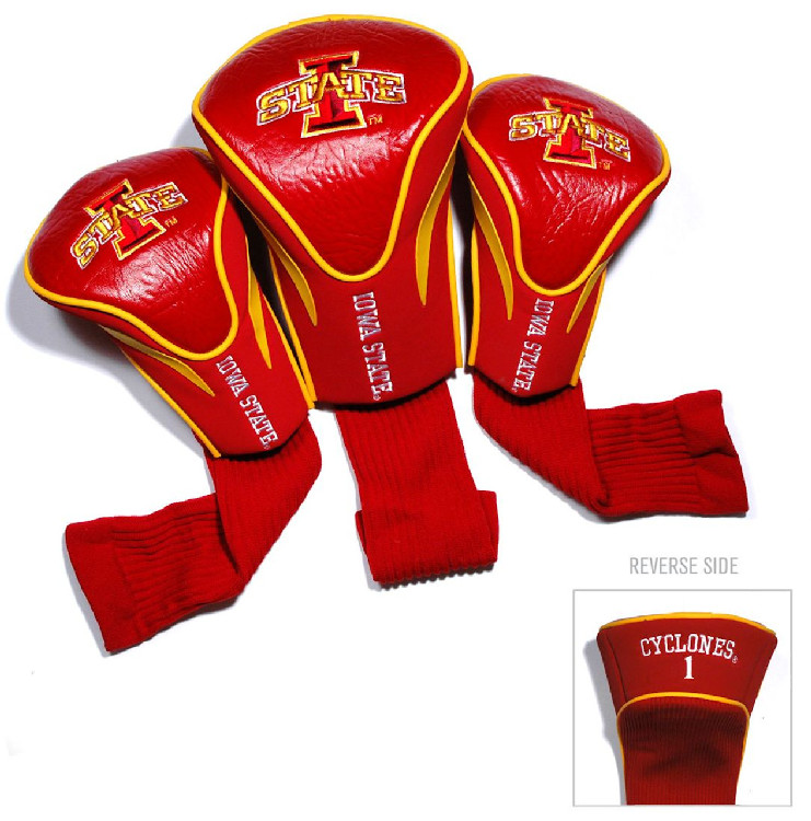 Iowa State Cyclones Golf Club Headcover Set 3 Piece Contour Style