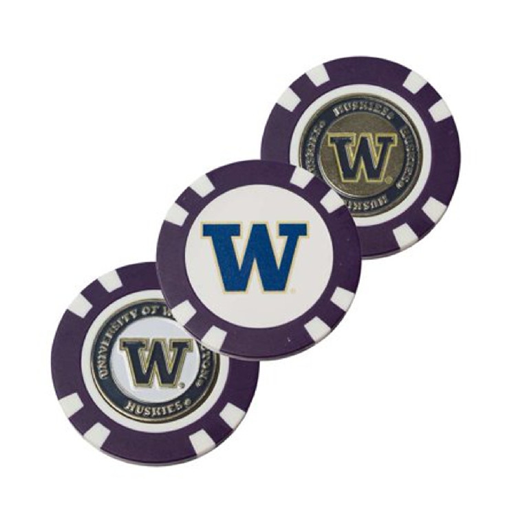 Washington Huskies Golf Chip with Marker