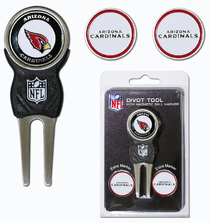 Arizona Cardinals Golf Divot Tool with 3 Markers