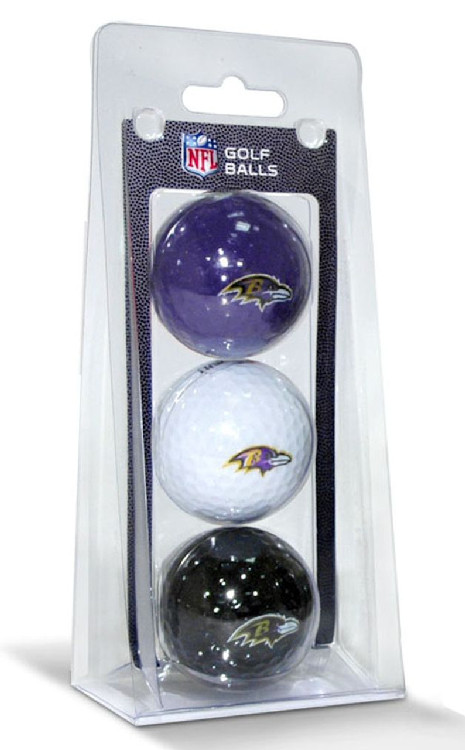 Baltimore Ravens 3 Pack of Golf Balls