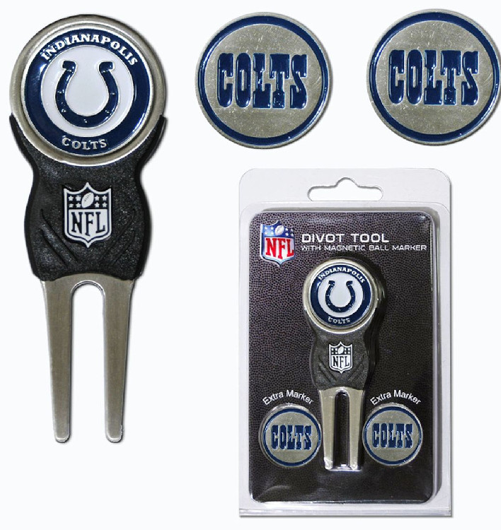 Indianapolis Colts Golf Divot Tool with 3 Markers