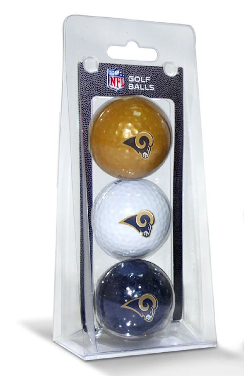 Los Angeles Rams 3 Pack of Golf Balls