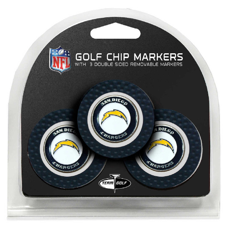 Los Angeles Chargers Golf Chip with Marker 3 Pack