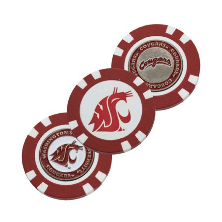 Washington State Cougars Golf Chip with Marker