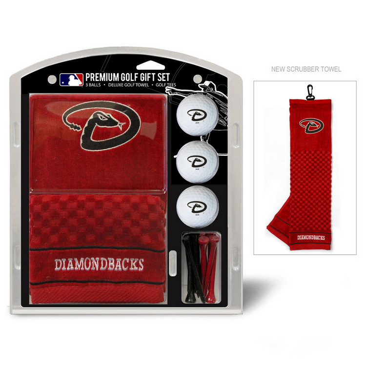 Arizona Diamondbacks Golf Gift Set with Embroidered Towel