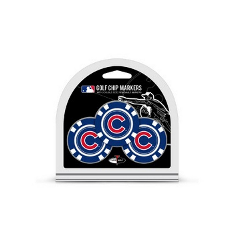 Chicago Cubs Golf Chip with Marker 3 Pack