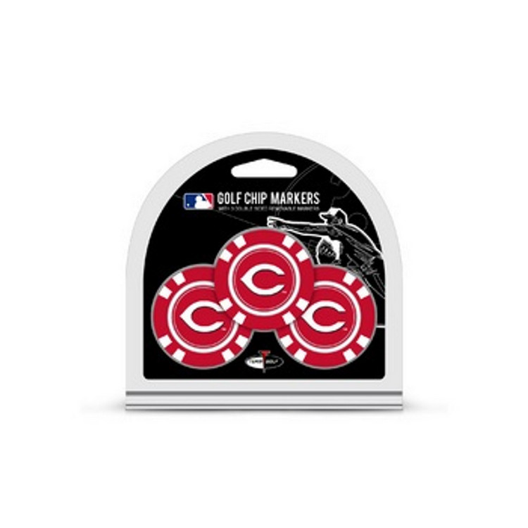 Cincinnati Reds Golf Chip with Marker 3 Pack