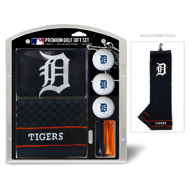 Detroit Tigers Golf Gift Set with Embroidered Towel