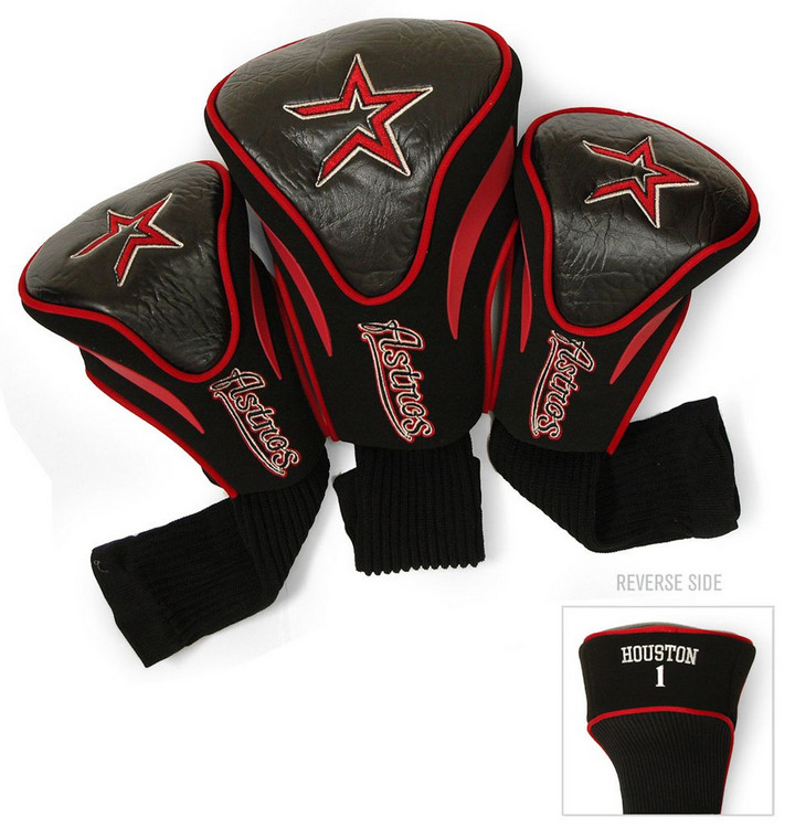 Houston Astros Golf Club 3 Piece Contour Headcover Set