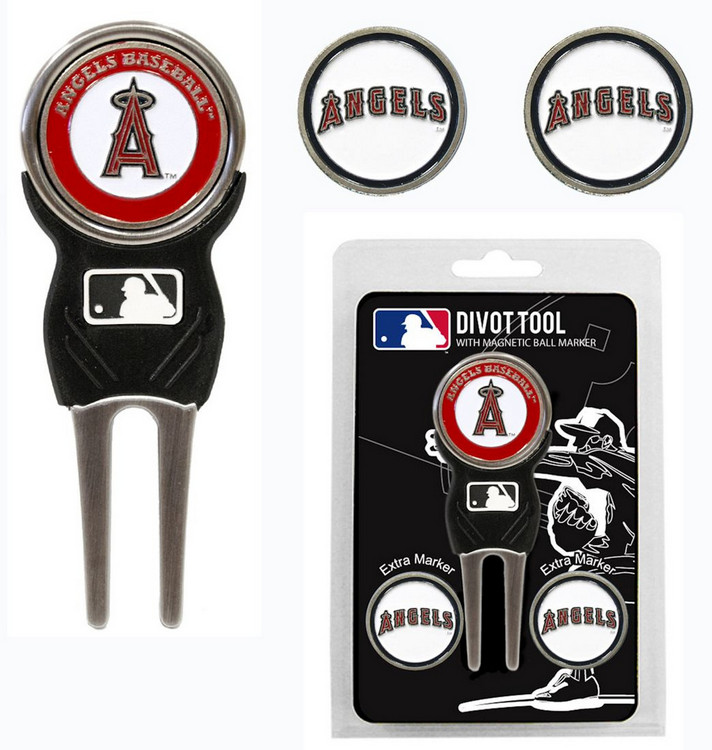 Los Angeles Angels Golf Divot Tool with 3 Markers