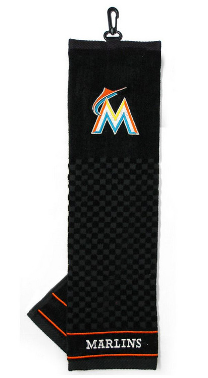 Miami Marlins 16"x22" Embroidered Golf Towel