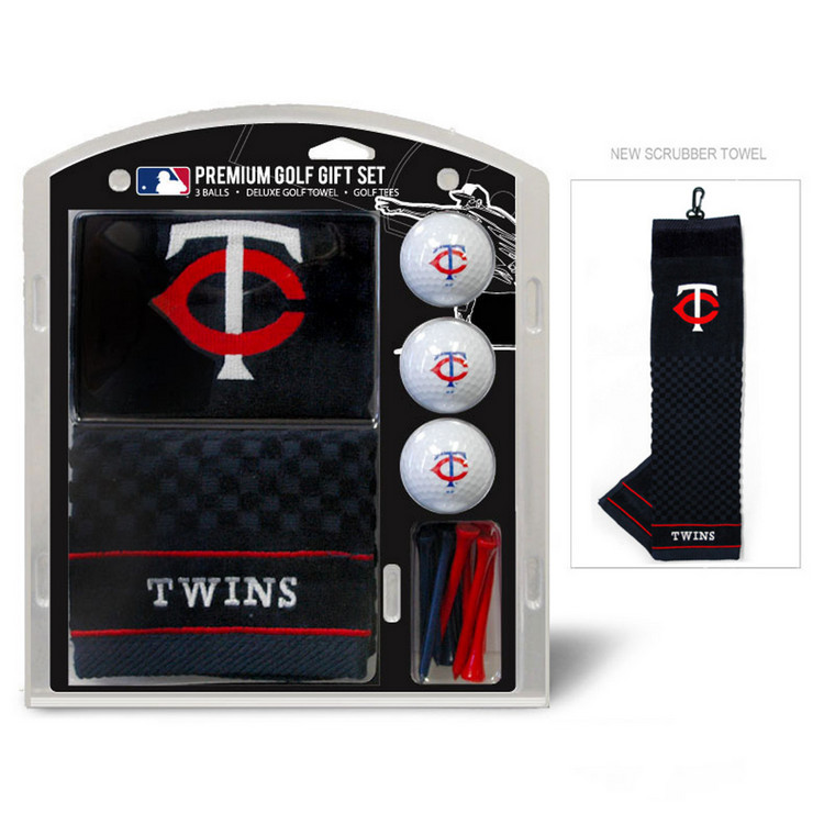 Minnesota Twins Golf Gift Set with Embroidered Towel