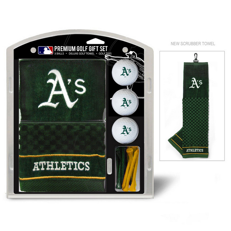 Oakland Athletics Golf Gift Set with Embroidered Towel