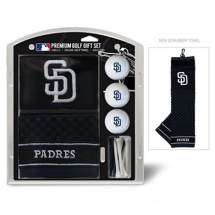 San Diego Padres Golf Gift Set with Embroidered Towel