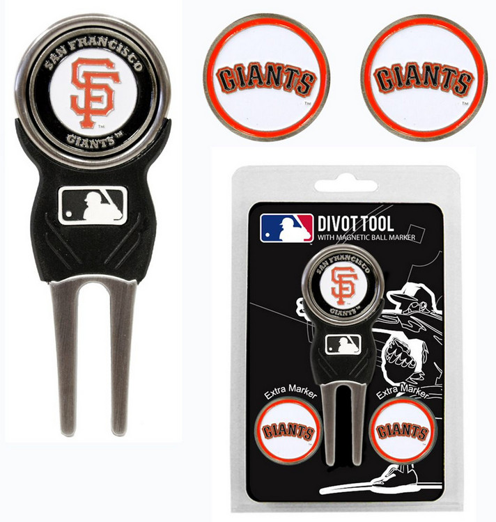 San Francisco Giants Golf Divot Tool with 3 Markers