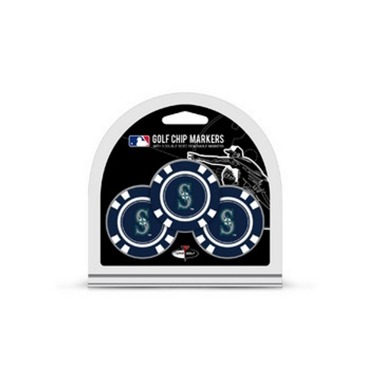 Seattle Mariners Golf Chip with Marker 3 Pack