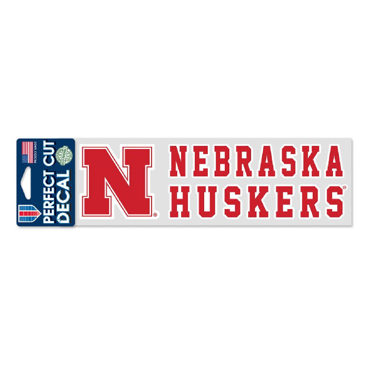 Nebraska Cornhuskers Decal 3x10 Perfect Cut Color