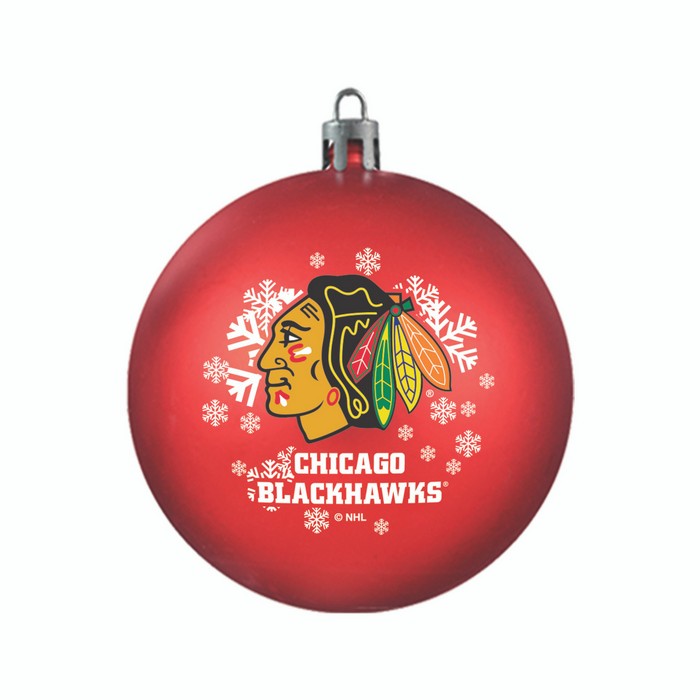 Chicago Blackhawks Ornament Shatterproof Ball