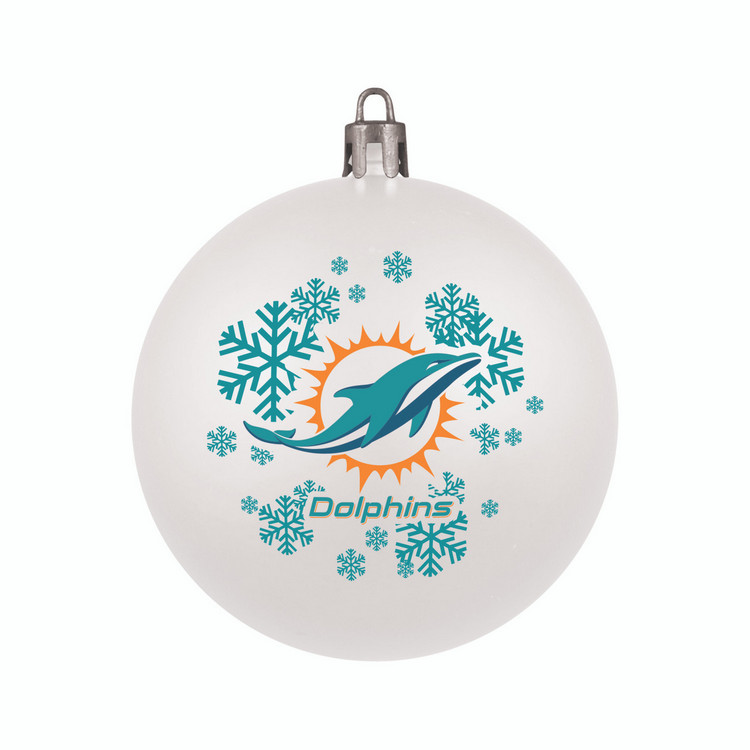 Miami Dolphins Ornament Shatterproof Ball