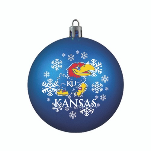 BOELTER Kansas Jayhawks Ornament Shatterproof Ball