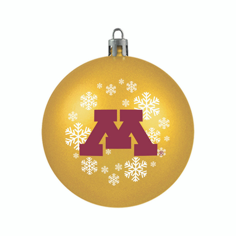 Minnesota Golden Gophers Ornament Shatterproof Ball