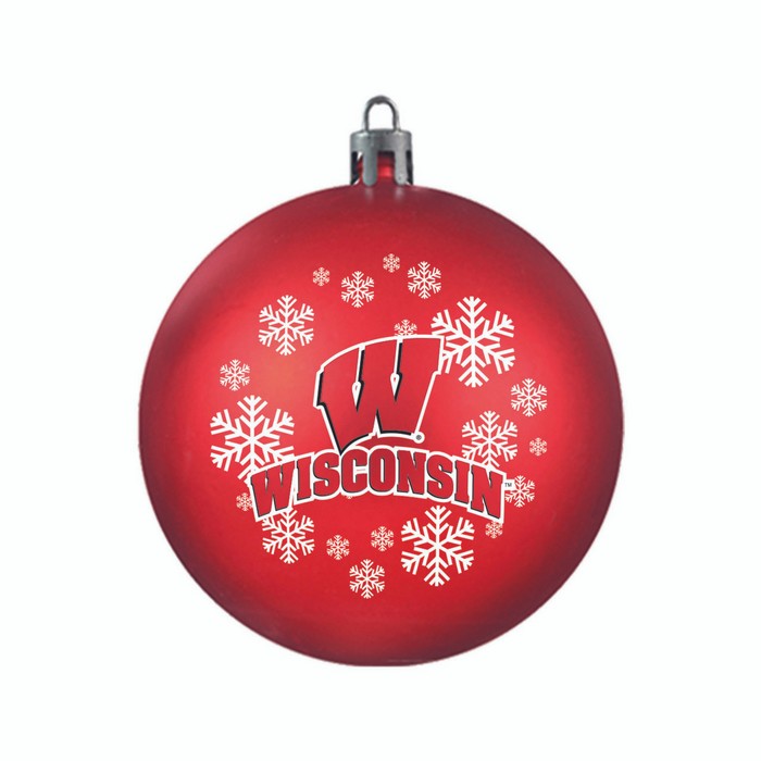 Wisconsin Badgers Ornament Shatterproof Ball