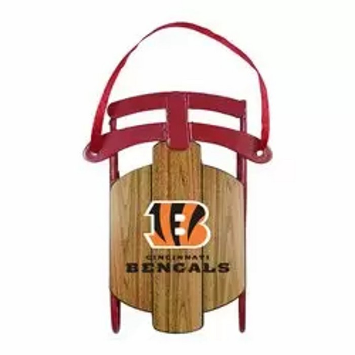 Cincinnati Bengals Ornament Metal Sled