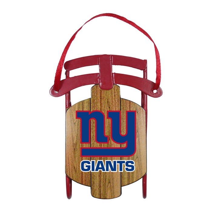 New York Giants Ornament Metal Sled