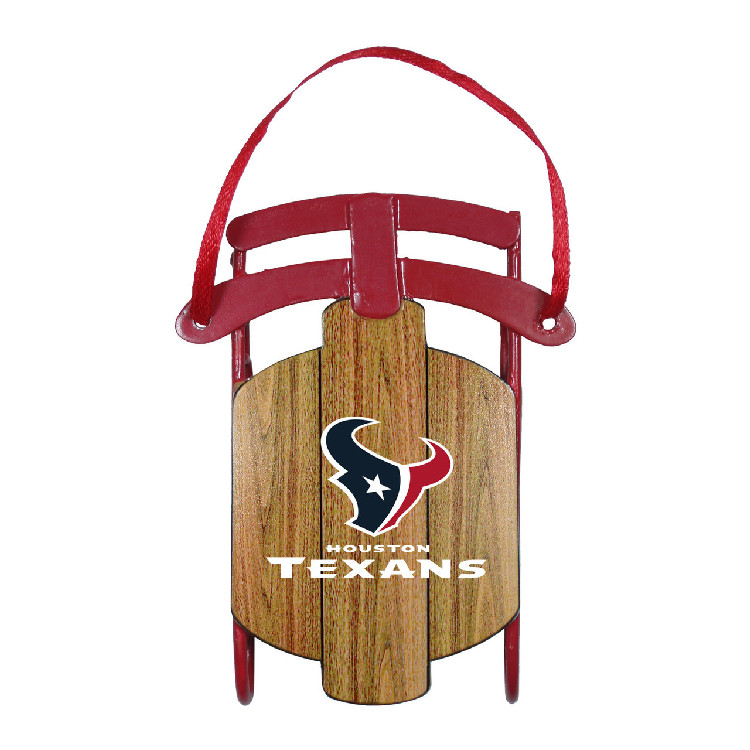 Houston Texans Ornament Metal Sled