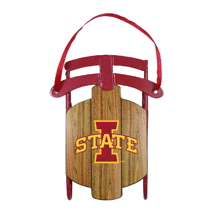 Iowa State Cyclones Ornament Metal Sled