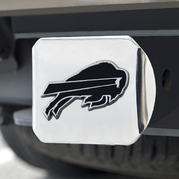 Buffalo Bills Hitch Cover Chrome Emblem on Chrome