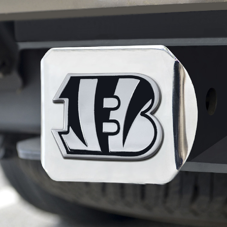 Cincinnati Bengals Hitch Cover Chrome Emblem on Chrome