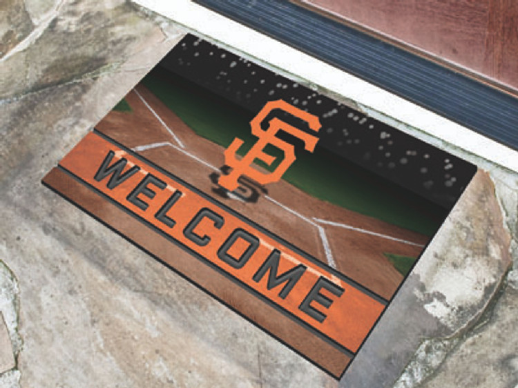 San Francisco Giants Door Mat 18x30 Welcome Crumb Rubber