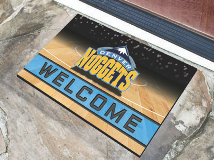 Denver Nuggets Door Mat 18x30 Welcome Crumb Rubber