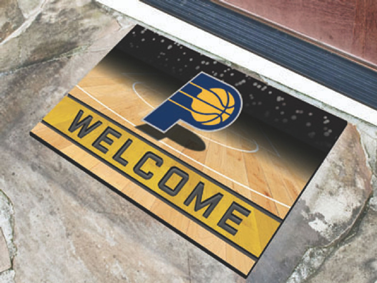 Indiana Pacers Door Mat 18x30 Welcome Crumb Rubber