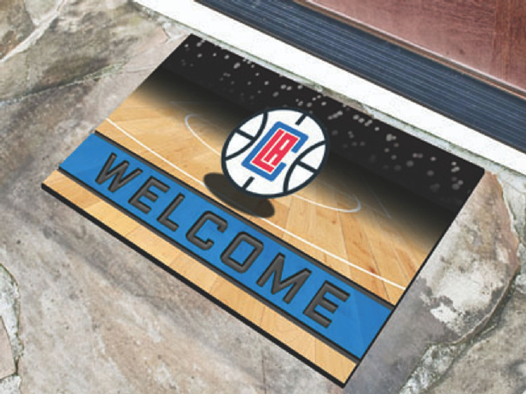 Los Angeles Clippers Door Mat 18x30 Welcome Crumb Rubber