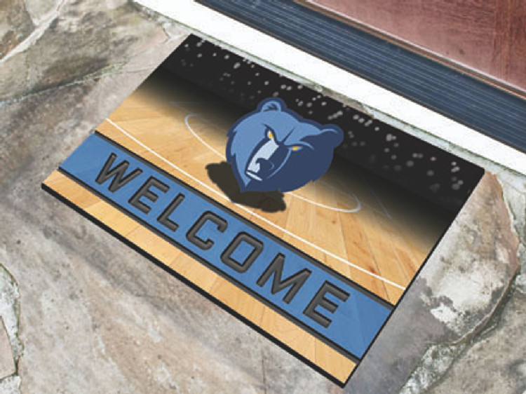 Memphis Grizzlies Door Mat 18x30 Welcome Crumb Rubber