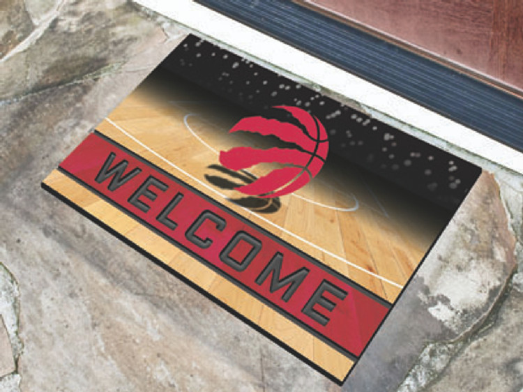 Toronto Raptors Door Mat 18x30 Welcome Crumb Rubber