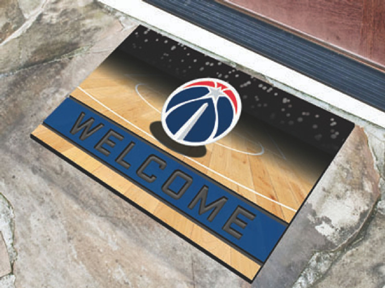 Washington Wizards Door Mat 18x30 Welcome Crumb Rubber